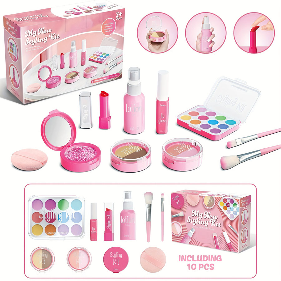 Beauty Makeup Tool Collection - Ensemble de jouets de maquillage pour