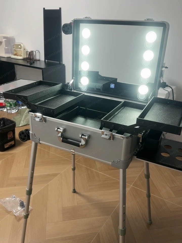 Beauty Makeup Trolley - Valise trolley 22 pouces avec miroir
