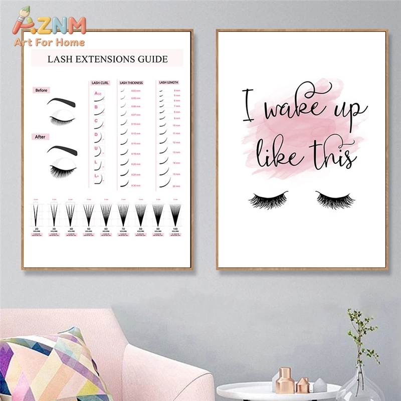 Makeup Is Beauty Quotes - Tableau mural en toile AZNM sur
