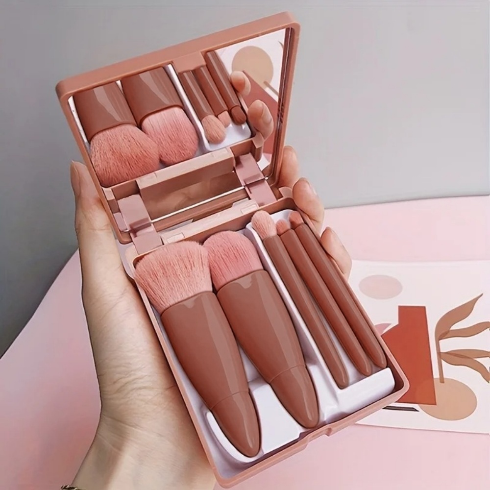 Beauty Makeup Tool Collection - Ensemble de 5 pinceaux cosmétiques portables