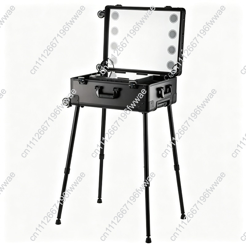 Beauty Makeup Trolley - Valise de maquillage professionnelle avec éclairage
