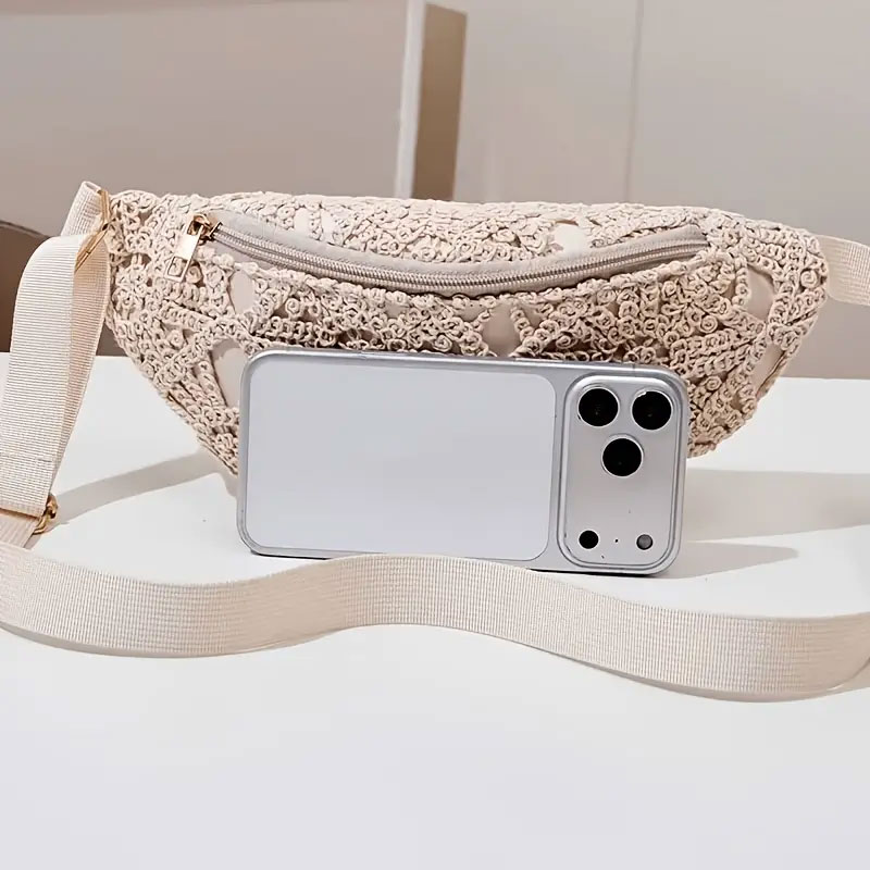 Beauty Makeup Tool Collection - 1 sac banane en dentelle style