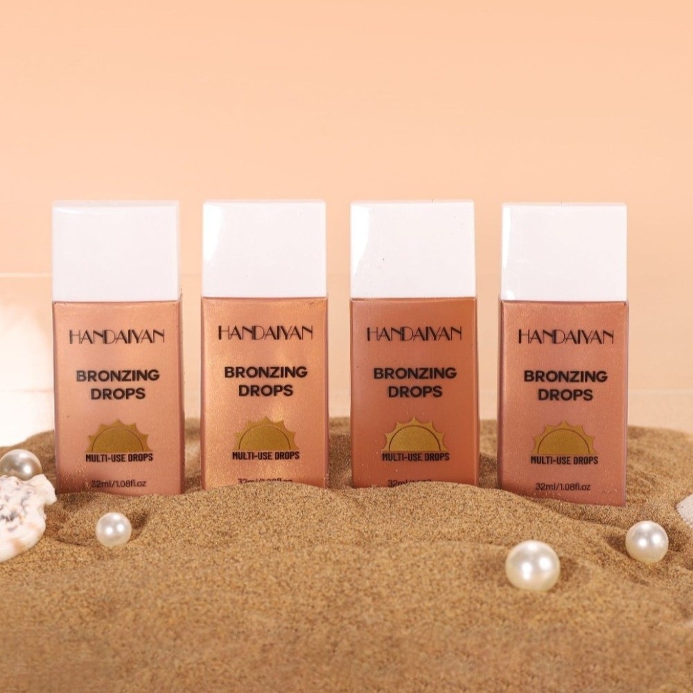 Body Shimmer Lotion - Crème Bronzante Liquide Scintillante Effet Nacré,