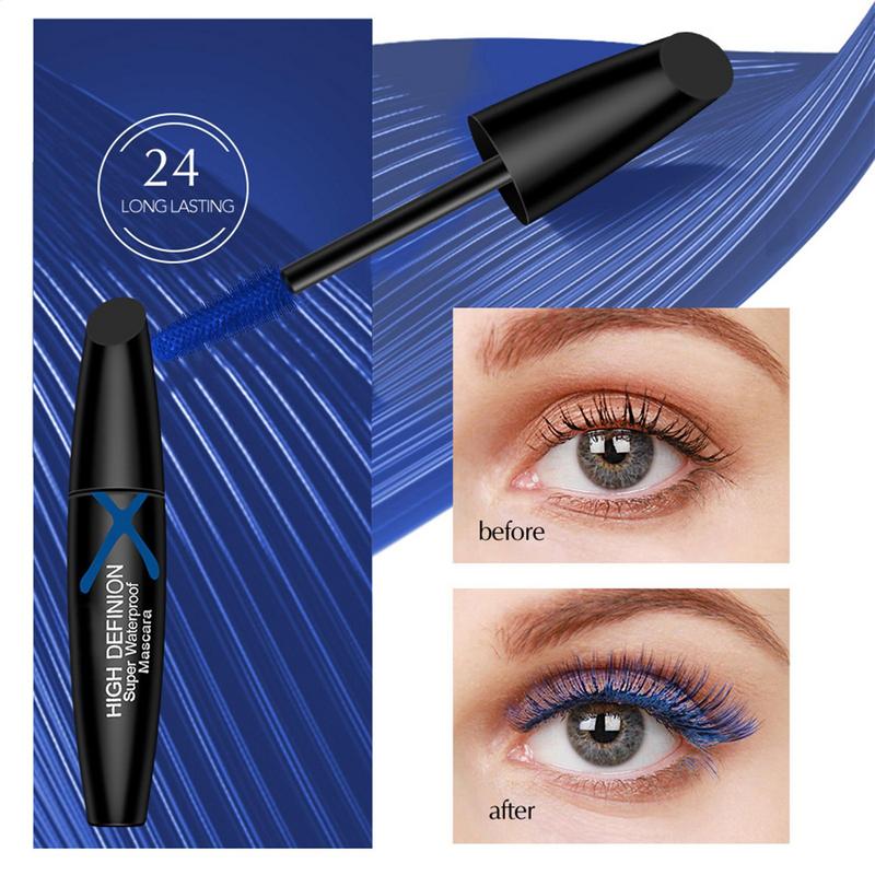 Mascara bleu pour cils, baguet - Waterproof Mascara Wand avis et prix