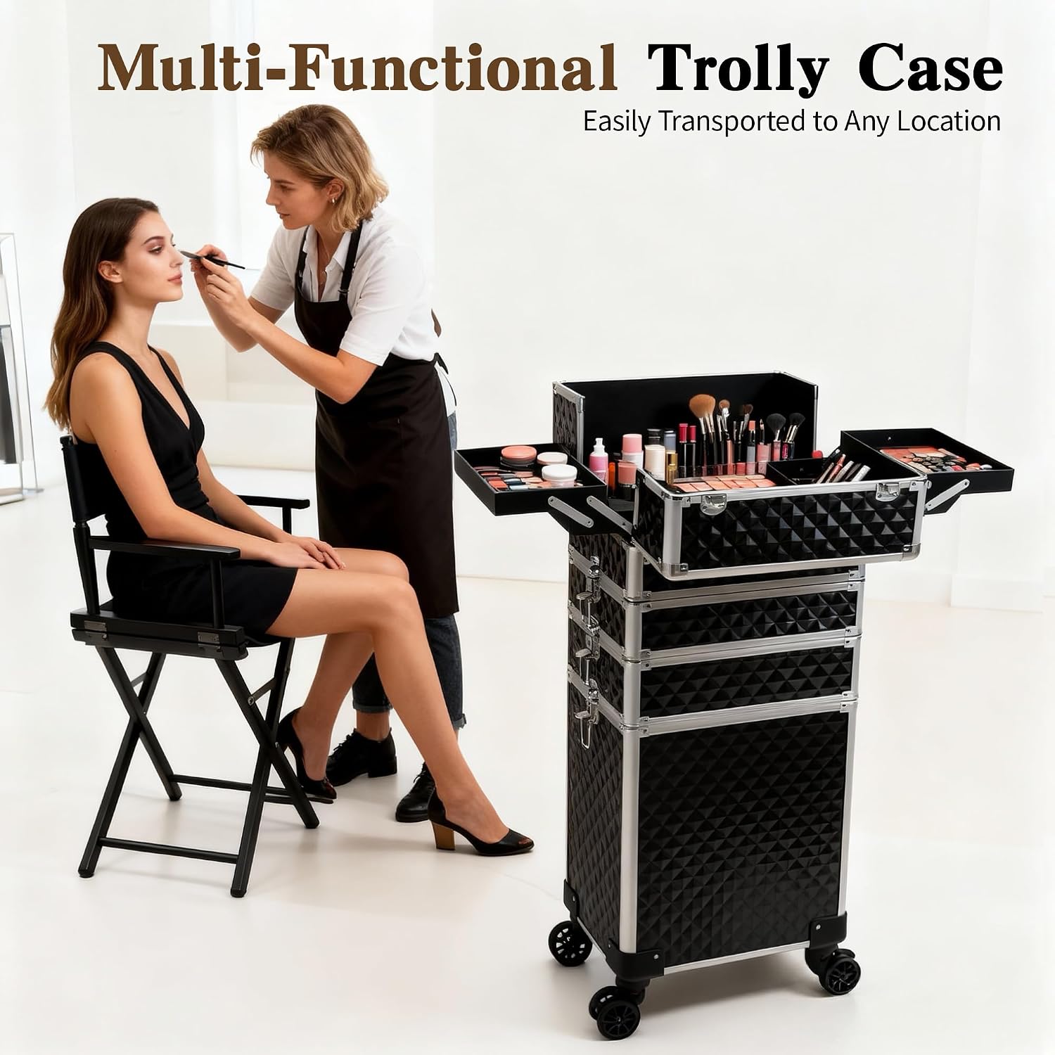 Valise de maquillage à roulett - Beauty Makeup Trolley avis et prix