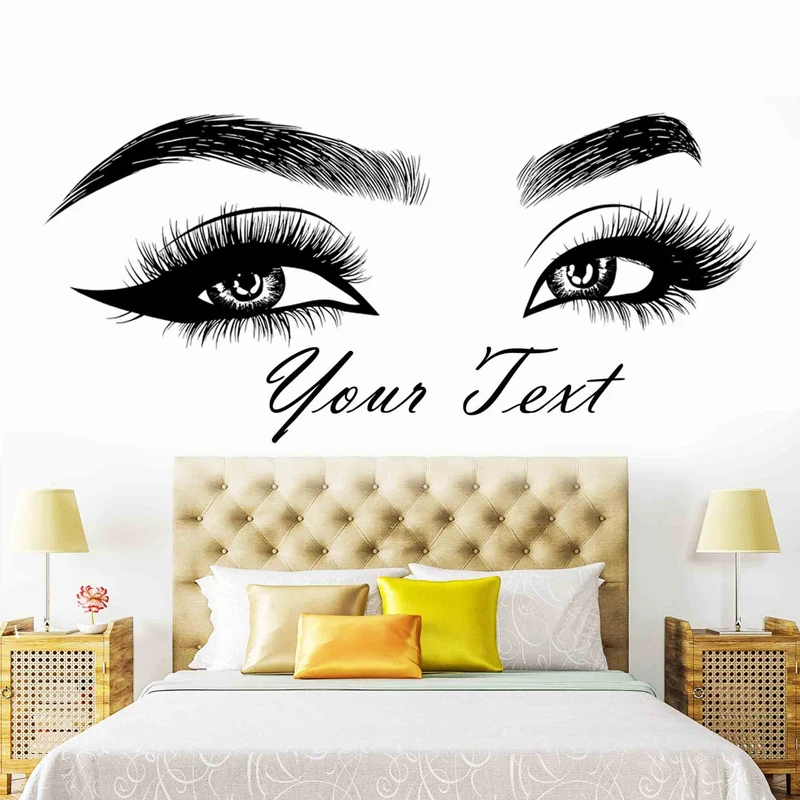 Autocollant en vinyle pour cil - Makeup Is Beauty Quotes avis et prix