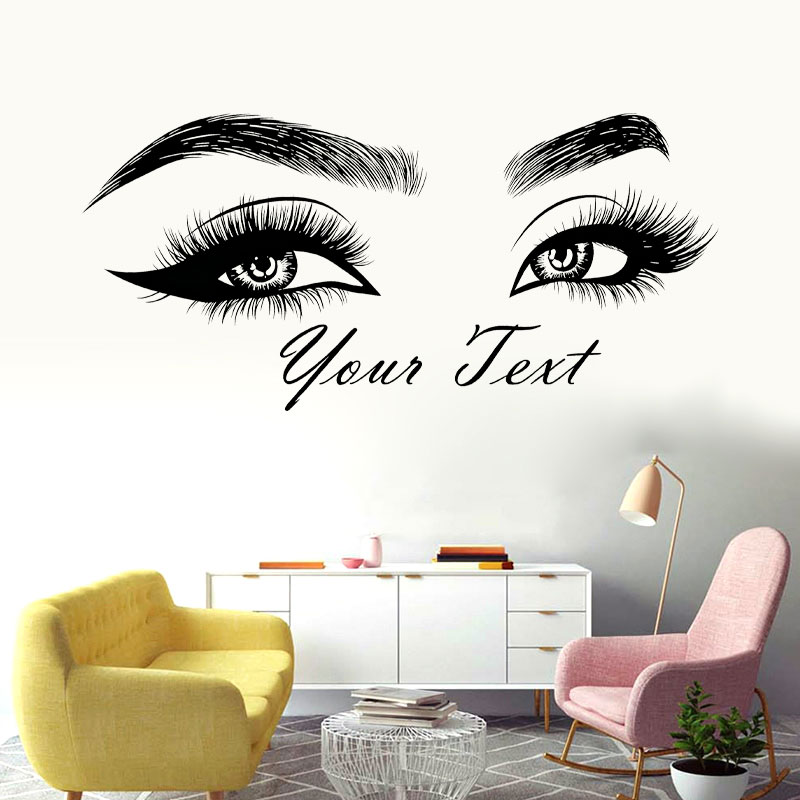 Autocollant en vinyle pour cil - Makeup Is Beauty Quotes avis et prix