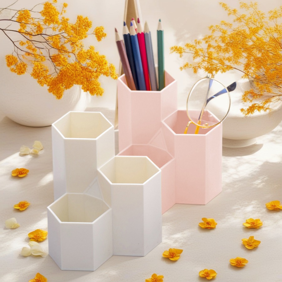 Ins – porte-stylo Hexagonal cr - Beauty Makeup Tool Collection avis et prix