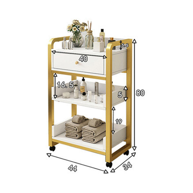 Chariot de Salon Moderne Or et - Beauty Makeup Trolley avis et prix
