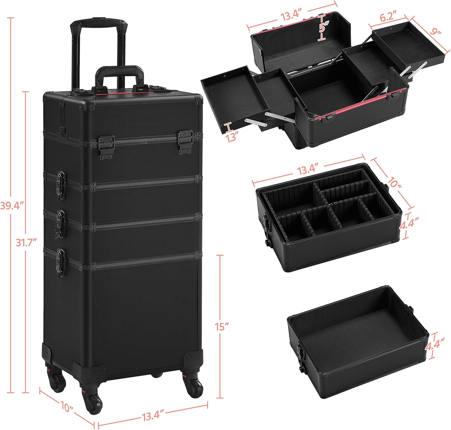 Valise de maquillage à roulett - Beauty Makeup Trolley avis et prix