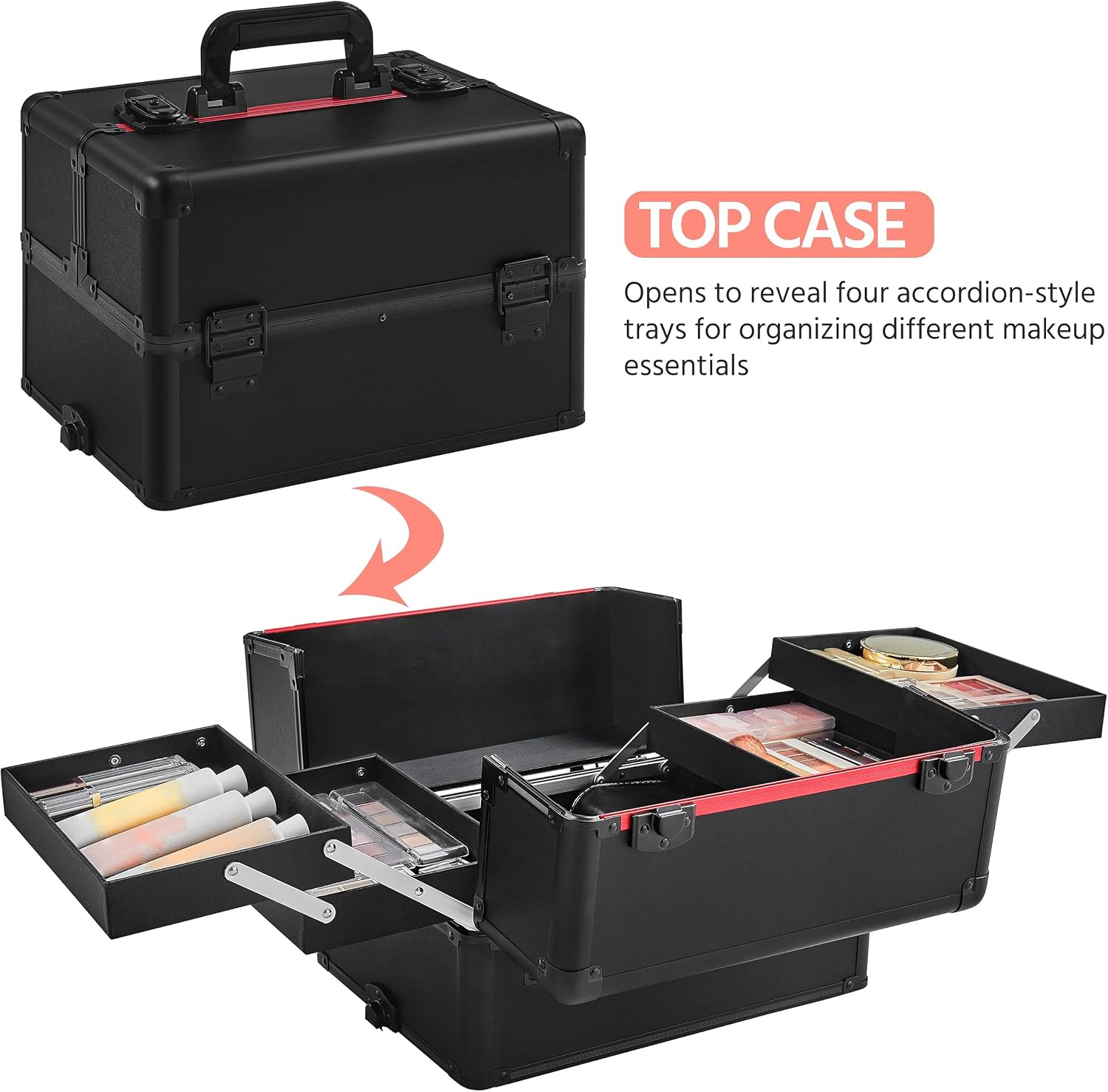 Valise de maquillage à roulett - Beauty Makeup Trolley avis et prix