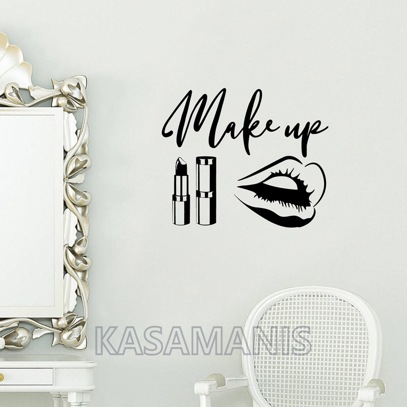 Décalcomanies d'art mural avec - Makeup Is Beauty Quotes avis et prix