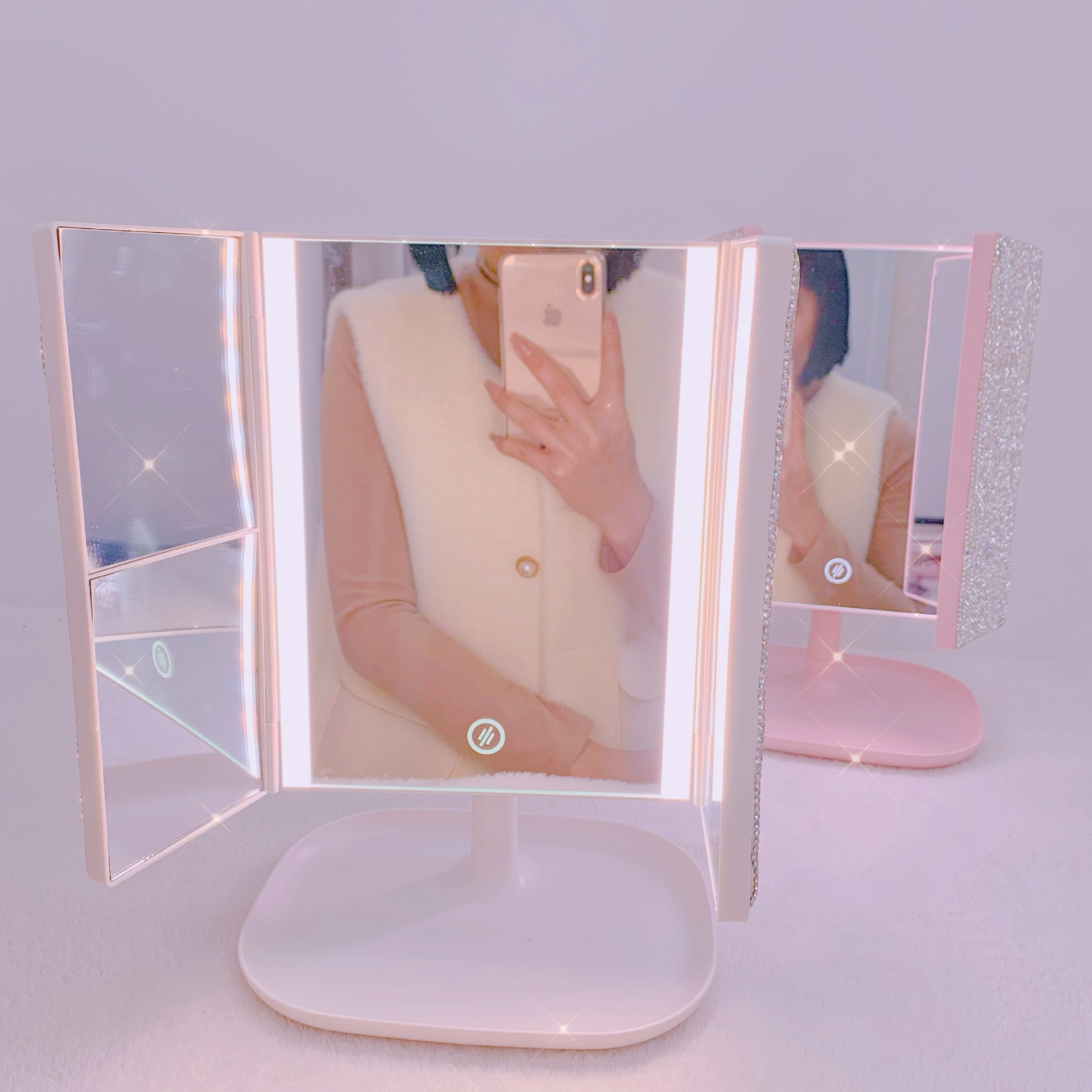 Miroir de maquillage à trois v - Beauty Forever Makeup avis et prix